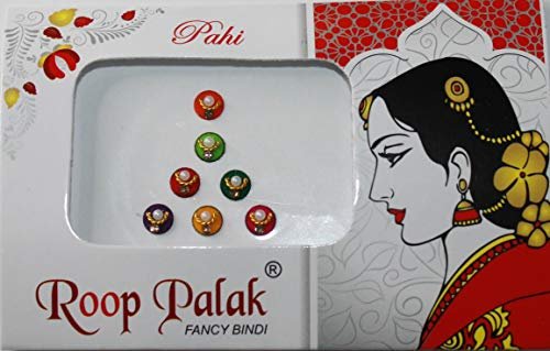 IS4A 10 Pack Bindi for Women - Multicolored Indian Bindi Stickers, Face Jewels & Forehead Decals - görsel 16