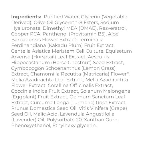 DERMA E Ultra Lift DMAE Concentrated Serum – All Natural Skin Firming Serum with Copper Peptides & Resveratrol – Hydrating Facial Serum, 1 oz - görsel 16