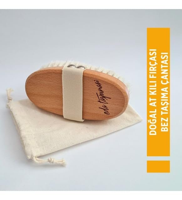 EDA Taspinar Professional Dry Brush for Body & Lymphatic Drainage – Natural Boar Bristle Exfoliating Brush for Smooth Skin, Cellulite & Circulation - görsel 15