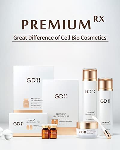 GD11 Premium RX Treatment Mask - Anti-Aging Facial Sheet Mask with Stem Cell Extract, Soothing & Moisturizing, Barrier-Strengthening & Skin Elasticity Care, Hypoallergenic Tencel Sheet, 6 Sheets - görsel 14