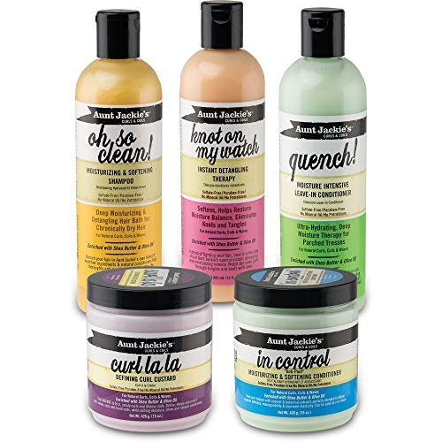 Aunt Jackie's Curls and Coils Knot On My Watch Instant Hair Detangling Therapy, 16 oz - Shea Butter Enriched for Natural Curls, Coils, and Waves - görsel 16