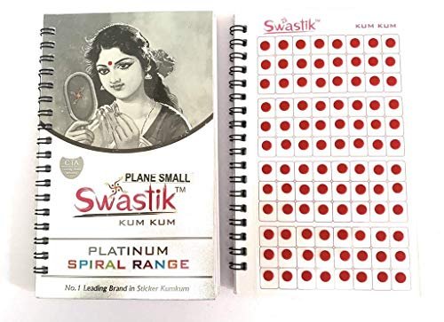 960 Count Maroon Round Bindis - Multi Size Dark Red Polka Dot Indian Bindi Stickers for Women Forehead Temporary Tattoo Collection - görsel 5