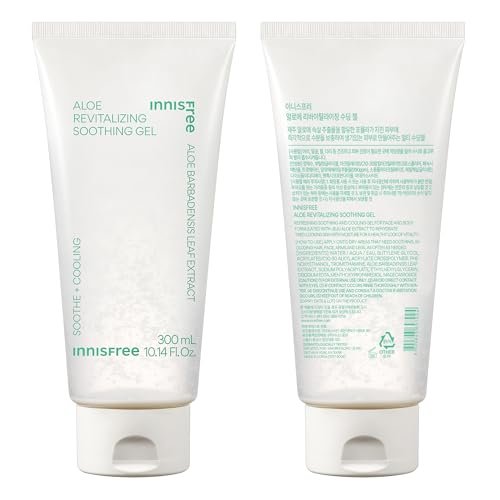 innisfree Aloe Vitalizing Soothing Gel Hydrating Face & Body Moisturizer - 10.1 Fl Oz Avelisse