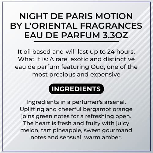 Night De Paris Motion Eau De Parfum – Jean Antoine L'Oriental Fragrances 3.4 oz Avelisse