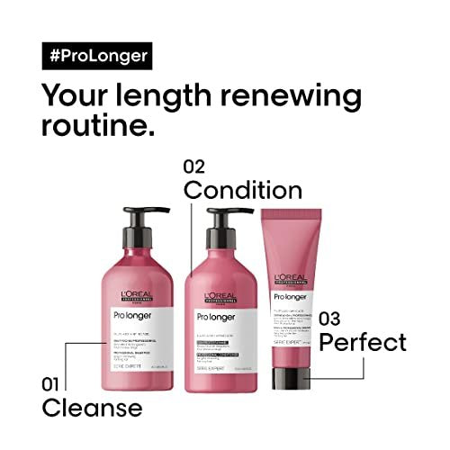 L'Oréal Professionnel Pro Longer Thickening Conditioner - Reduces Breakage & Appearance of Split Ends for Thin & Fine Hair, Adds Volume & Shine, 16.9 Fl Oz Avelisse