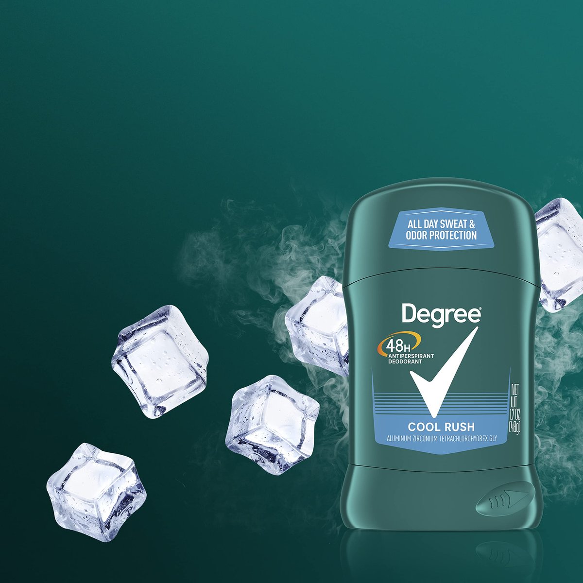 Degree Men Original Protection Antiperspirant Deodorant Cool Rush, 48-Hour Sweat & Odor Protection, 1.7 oz, Pack of 12 Avelisse