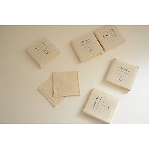 Nawrap Organic Cotton Reusable Make-Up Pads - 12-Pack, Made in Japan - görsel 8