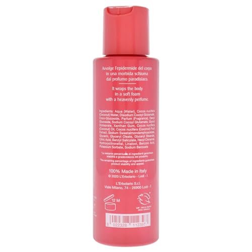 L'Erbolario Coconut Bath Cream – Hydrating Body Wash with Glycerine, Nourishing & Balancing, Paraben & Sulfate Free, 3.4 oz - görsel 4