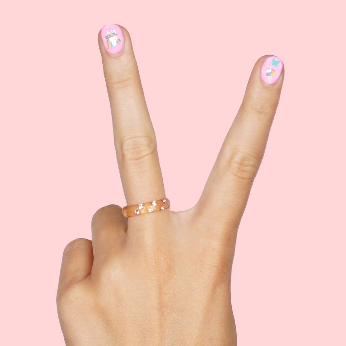 xo, Fetti Kids Unicorn Nail Stickers - 524 Decals | Birthday Party Favors & DIY Activity - görsel 10