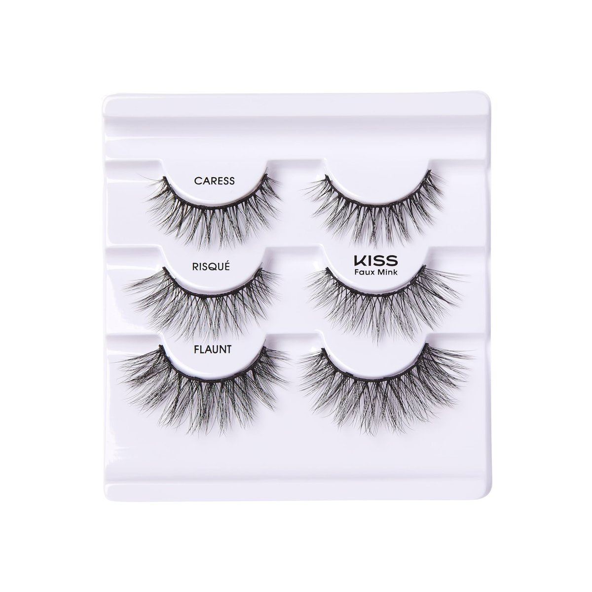 KISS Magnetic Curation False Eyelashes, 3 Pairs with 5 Double Strength Magnets, Wind Resistant, Dermatologist Tested, Reusable Up to 15 Times, Black, 3 Count - görsel 18