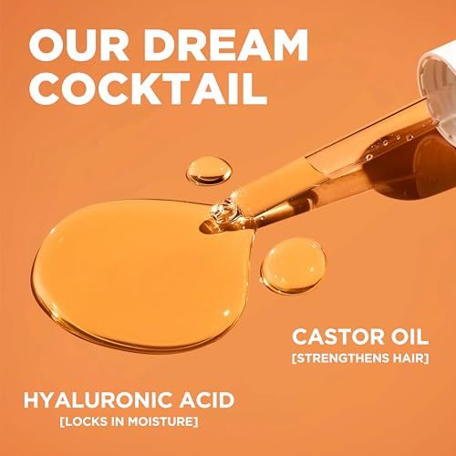L'Oreal Paris Elvive Dream Lengths Curls Non-Stop Dreamy Curls Leave-In Conditioner with Hyaluronic Acid & Castor Oil, 10.2 Fl Oz - görsel 8