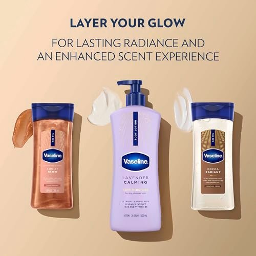 Vaseline Intensive Care Calm Healing Body Lotion, 3 Pack, 20.3 oz Each for Dry Skin Relief with Lavender Extract - görsel 14