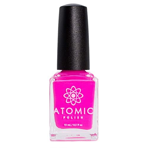 Pastel Neon Hot Pink Nail Polish - 0.5 Fl Oz Glass Bottle Avelisse