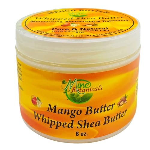Mine Botanicals Whipped Body Butter with Mango Butter - 8 oz, Moisturizing & Nourishing Avelisse