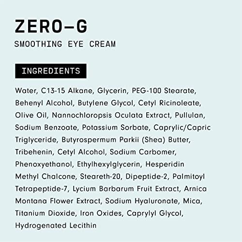 Versed Zero-G Smoothing Eye Cream – Vegan Eye Cream with Algae Extract, Peptides & Olive Oil for Wrinkles and Fine Lines (0.5 fl oz) Avelisse