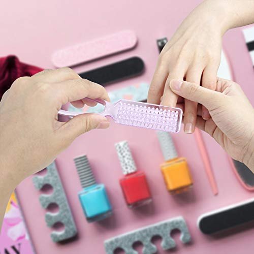 10-Piece Multicolor Nail Brush Set with Handle Grip – Fingernail Cleaning Brushes for Men and Women - görsel 12