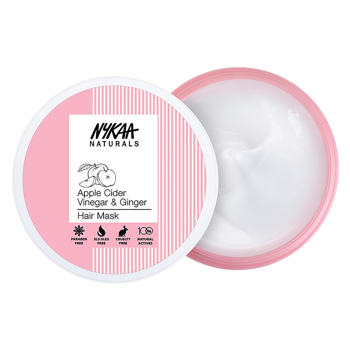 Nykaa Naturals Apple Cider Vinegar & Ginger Hair Mask – Anti-Dandruff, Clarifying Shine Mask for All Hair Types (6.76 oz) - görsel 18