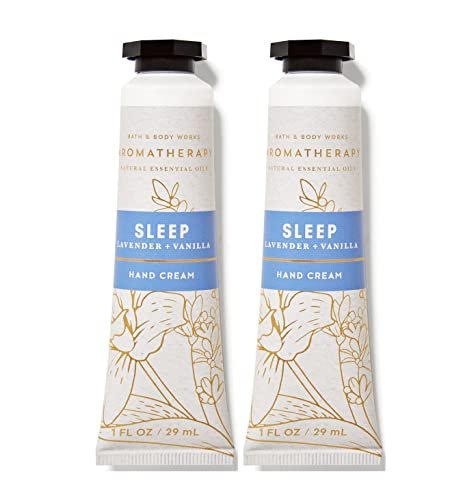 Bath & Body Works Lavender Vanilla Hydrating Hand and Body Cream 1 Fl Oz 2-Pack Avelisse