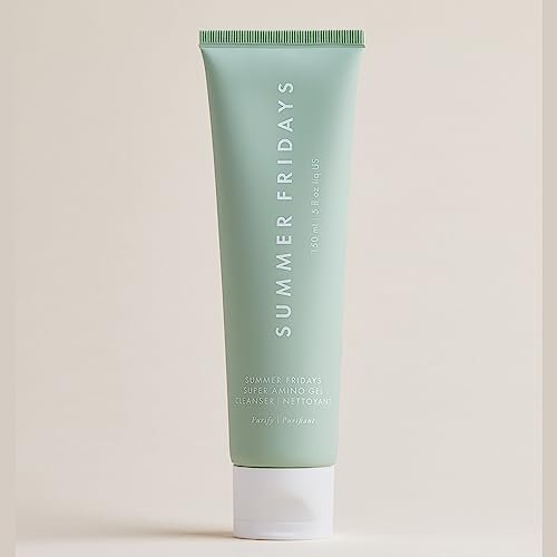 Summer Fridays Super Amino Gel Facial Cleanser – Gentle pH-Balanced Face Wash & Makeup Remover, Calms Irritation, Hydrates & Nourishes Skin, 5 Fl Oz Avelisse