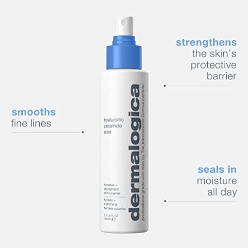 Dermalogica Hyaluronic Ceramide Mist – Hydrating Toner Spray with Hyaluronic Acid for Face, 5.1 Fl Oz Avelisse