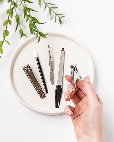 5-Piece Nail Care Grooming Kit – Manicure Pedicure Set with Nail Clippers - görsel 8