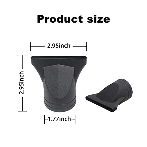 Universal Hair Dryer Concentrator Nozzle Attachment – 2 Pack, Fits Outer Diameter 4.2-4.6cm, Black Nylon Blower Nozzle for Salon-Style Blow Drying - görsel 12