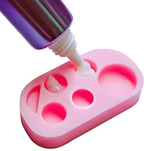 Lash Lift Brow Lamination Palette - DIY Eyelash Perming Tray for Home Salon Use (Mini Pink Black 2-Pack) Avelisse