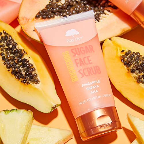 Tree Hut Pineapple & Papaya Brightening Face Scrub - Deep Cleansing Exfoliator for Radiant Skin, 7.4 oz - görsel 14