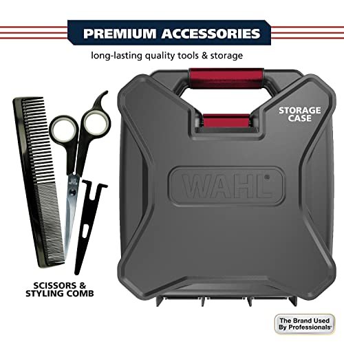 Wahl Pro Ultra Quiet High Torque Corded Hair Clipper – Stainless Steel, Model 3000097 Avelisse