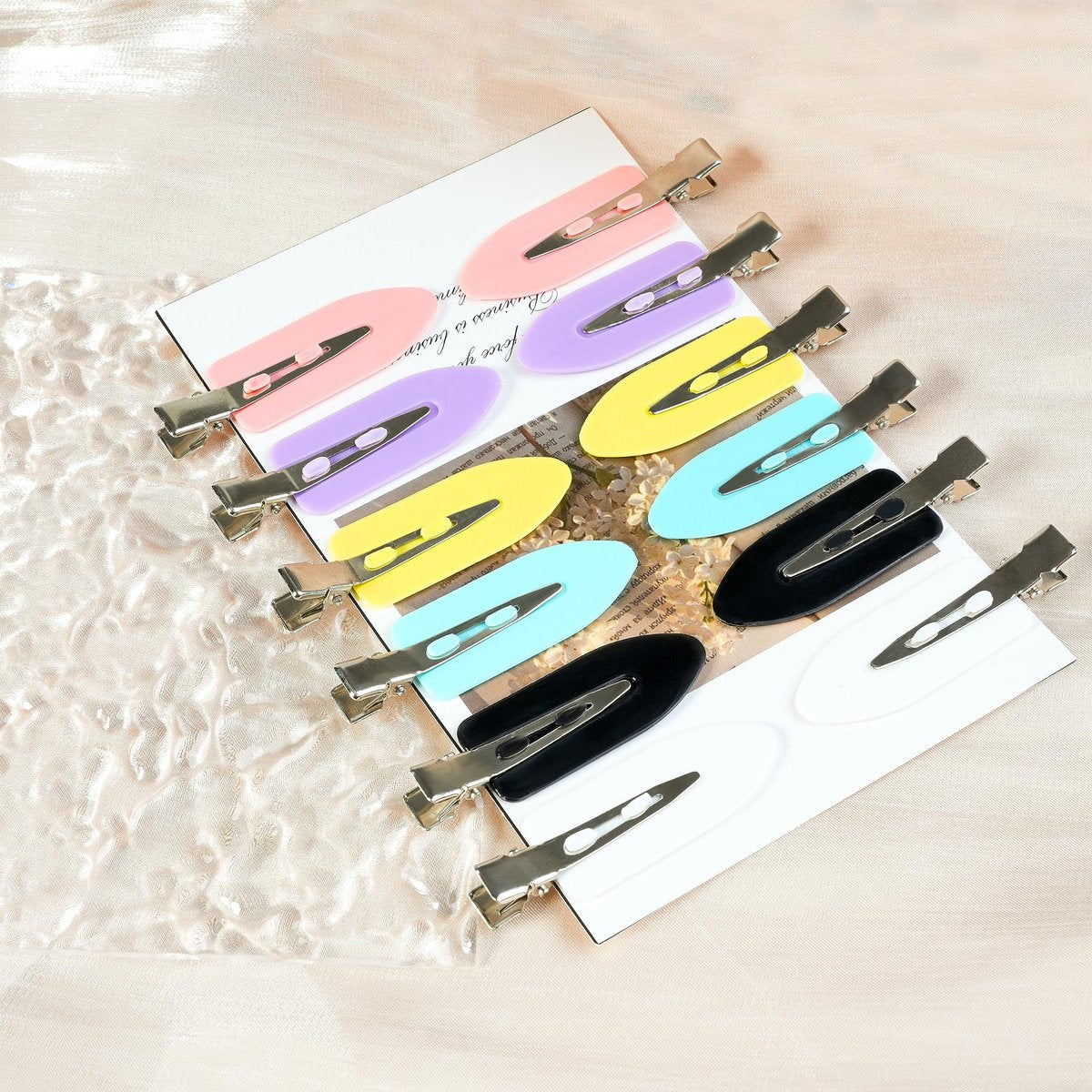 No Crease Hair Clips, 60 Pcs 2.3in Duck Billed Clips for Hair Sectioning and Styling (6 Colors) - görsel 14