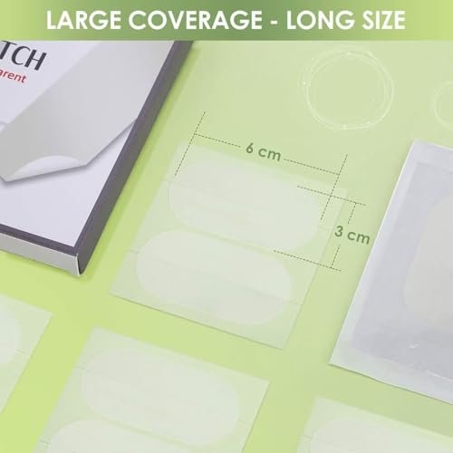 AUSLKA Blemishes Patches - 44 Hydrocolloid Strips for Large Blemishes, Zits & Breakouts – Spot Treatment for Acne-Prone Skin - görsel 14