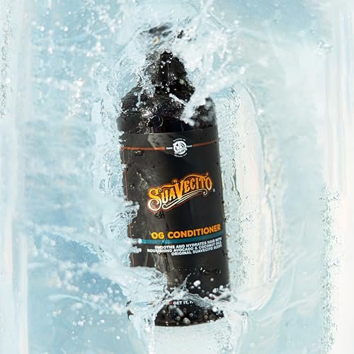 Suavecito OG Shampoo & Conditioner Set 16 oz Pump Bottle with Provitamin B5, Natural Oils for Fortifying and Restoring Damaged Hair, Sulfate-Free, Works on All Hair Types Avelisse