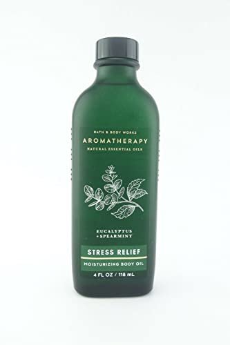 Bath & Body Works Aromatherapy Moisturizing Body Oil – Eucalyptus Spearmint, 4 fl oz Avelisse
