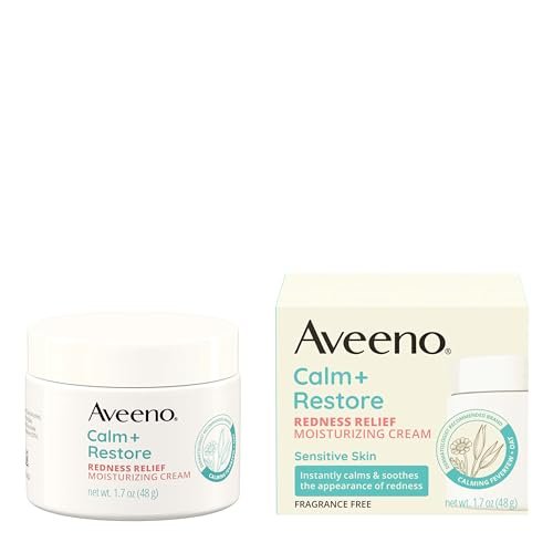Aveeno Calm + Restore Facial Moisturizer for Redness Relief, Non-Comedogenic, Ceramide & Vitamin B5, Hypoallergenic, Fragrance-Free, 1.7 oz - görsel 18