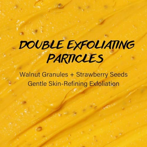 Vitamin C and Turmeric Face Scrub Cream – Organic Microdermabrasion Facial Scrub Exfoliator for Blackheads, Dark Spots, Acne – Strawberry Extract – 130g/4.5oz - görsel 15