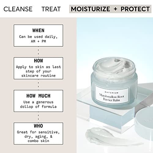 Naturium Marshmallow Root Barrier Balm - Hydrating Face Moisturizer 1.7 oz Avelisse