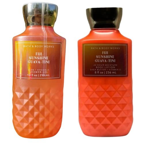 Bath & Body Works Fiji Sunshine Guava-tini Gift Set: 10 oz Shower Gel & 8 oz Lotion - görsel 2