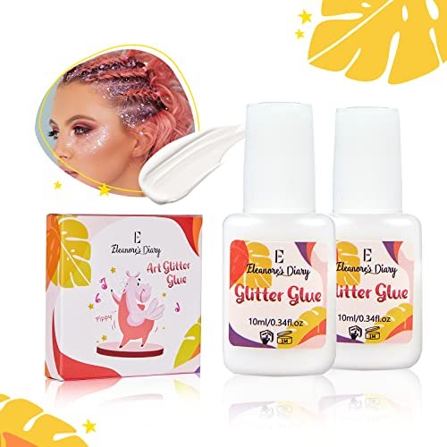 Body Glue for Glitter Tattoos – Eleanore's Diary 10ml*2 Art Glitter Glue, Odourless & Non-Toxic, Ideal for Skin Chunky Makeup, Beach Parties, Music Festivals, Carnival, Cosplay, Summer Holidays, Gemstones - görsel 16