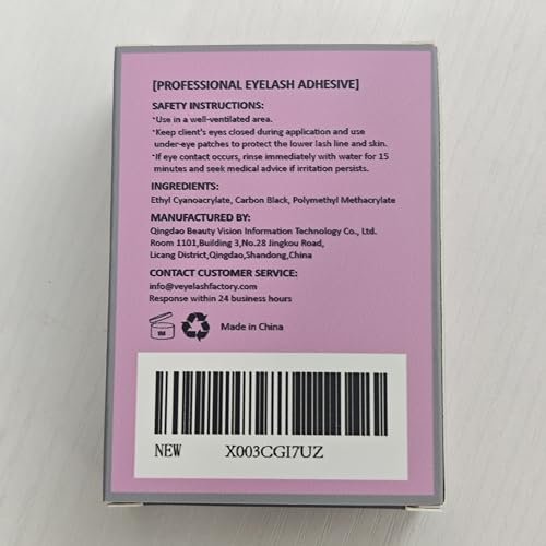 VEYES INC Lash Glue 5 ML – 1-2 Sec Drying Time, 8 Weeks Bonding Black Eyelash Extension Adhesive Avelisse