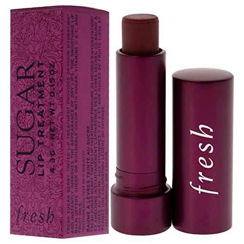 Fresh Sugar Lip Treatment - Berry Tinted Lip Balm, Moisturizing & Nourishing, 0.15 oz Avelisse