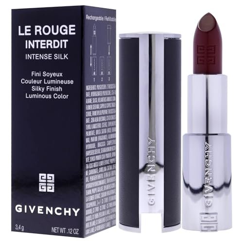 Givenchy Le Rouge Interdit Intense Silk Lipstick - N117 Rouge Erable (Cranberry) - 0.11 oz - görsel 8