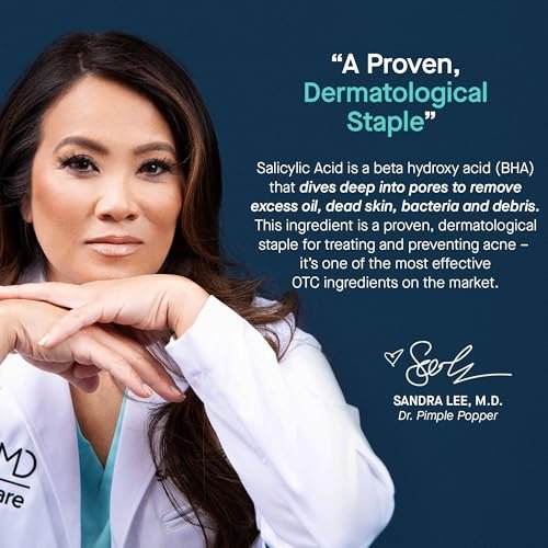SLMD Salicylic Acid Pimple Patches – 24 Count, 2 Sizes – Treat Acne & Dark Spots by Dr. Pimple Popper Avelisse