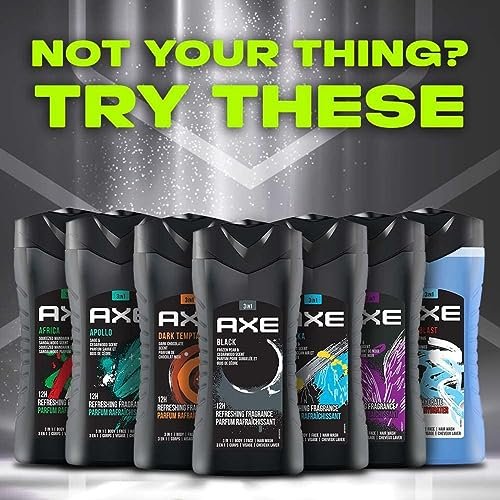 AXE Black Frozen Pear & Cedarwood 3-in-1 Body Wash, Face Wash & Hair Wash - 8.4 Fl Oz Avelisse