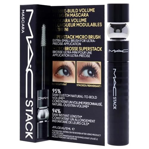 MAC Stack Mascara Superstack Micro Brush Mascara - Carbon Black, 0.41 oz Avelisse