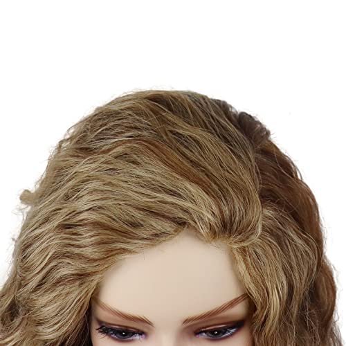 GNIMEGIL Long Wavy Wigs for Women - Brown Mixed Blonde Ombre Curly Wig with Loose Part Wave Fluffy Hairline Natural Looking Synthetic Hair for Daily Party Halloween Costume - görsel 14