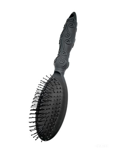 Cushion Hair Brush for Gentle Detangling - Suitable for Men, Women, and Kids, All Hair Types, Wet or Dry Use - Black - görsel 8