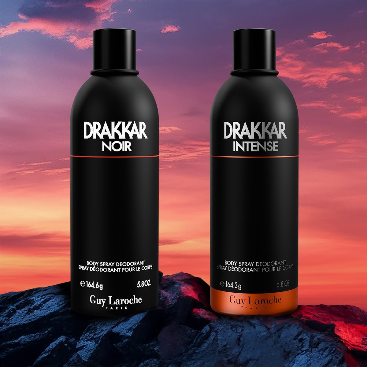 Guy Laroche Drakkar Intense Body Spray for Men – Ambery Fougere Fragrance, Long-Lasting 5.8 Fl Oz - görsel 12