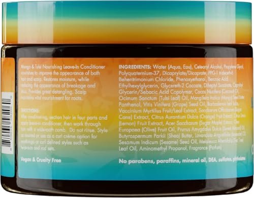 Mielle Organics Mango & Tulsi Nourishing Leave In Conditioner for Curly Hair - Moisturizing Leave In Conditioner with Breakage Protection & Scalp Nourishment - Detangles & Reduces Frizz (12 Oz) - görsel 14