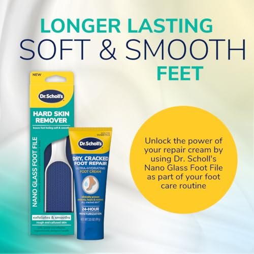Dr. Scholl's Nano Glass Foot File for Hard Skin - Durable Callus Remover & Foot Scrubber, Hygienic Pedicure Tool, Long Lasting Foot Buffer for Soft Smooth Feet, 1 Count - görsel 18