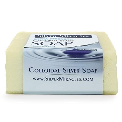 Silver Miracles Extra Strength Colloidal Silver Soap - Two Pack - 3.5 oz Each Avelisse